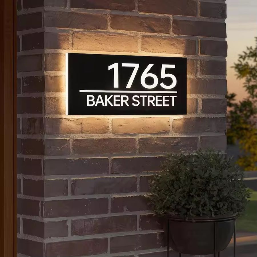 Backlit House Signs - Imprint Now - AUS
