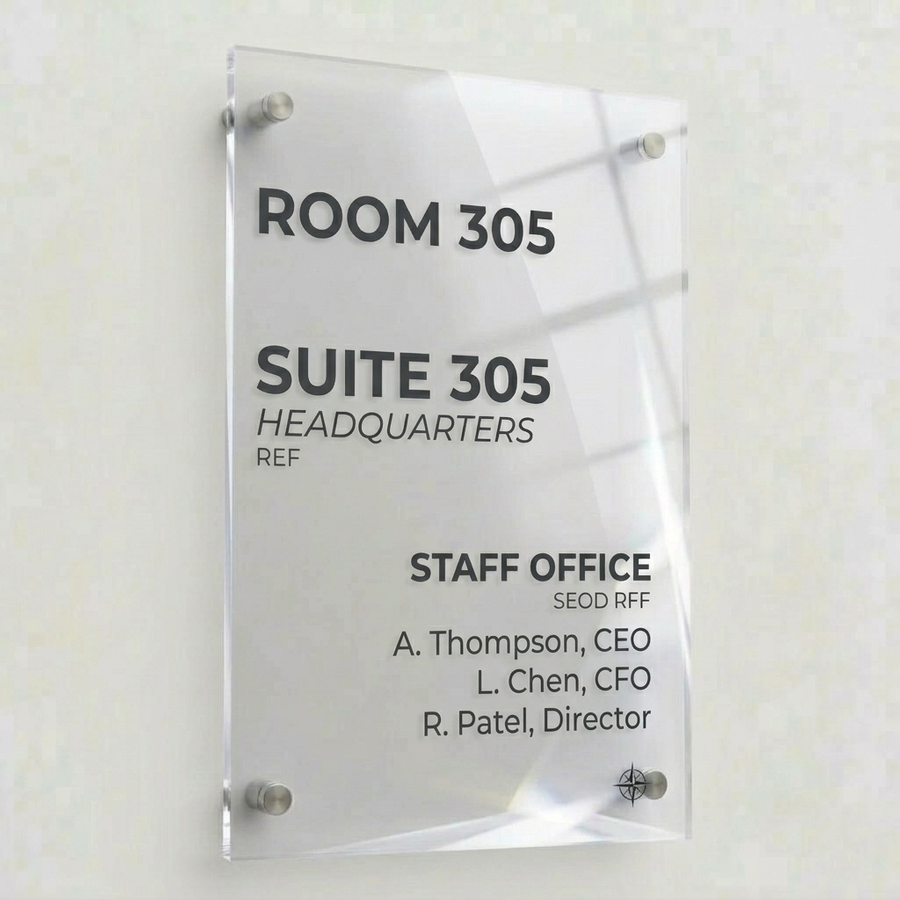 Colourful Acrylic Door Signs - Imprint Now - AUS