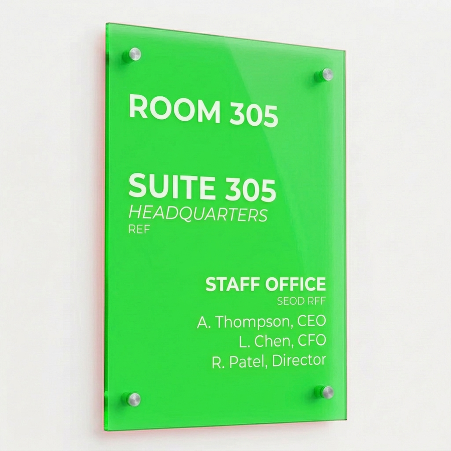 Colourful Acrylic Door Signs - Imprint Now - AUS