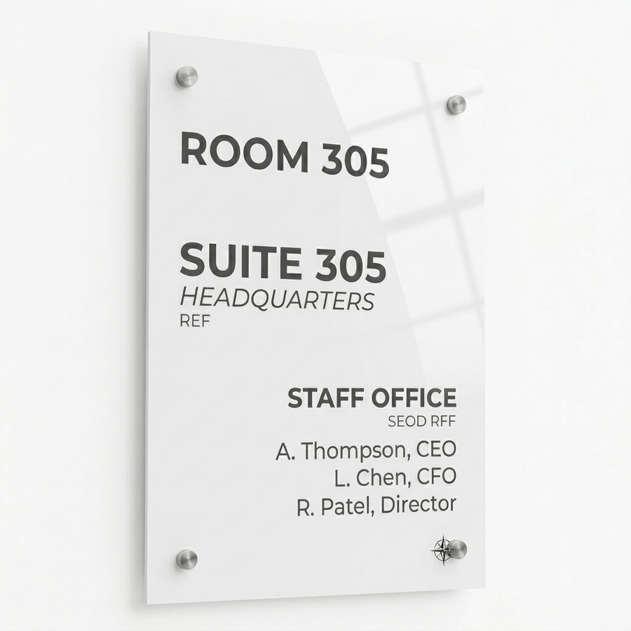 Colourful Acrylic Door Signs - Imprint Now - AUS