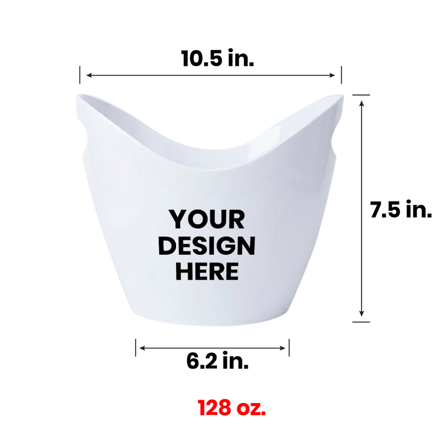 Curved Dual-Handle Drink Buckets - Imprint Now - AUS