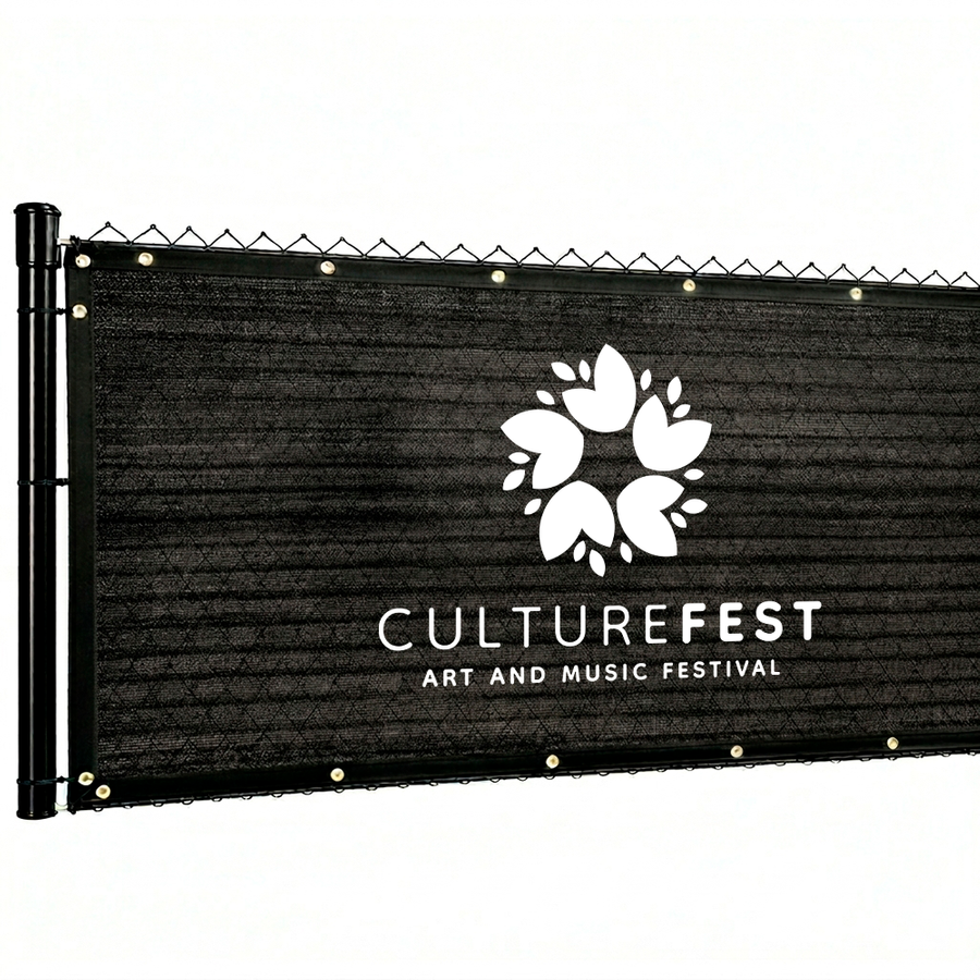Custom 90% Blockage Fence Screen - Imprint Now - AUS
