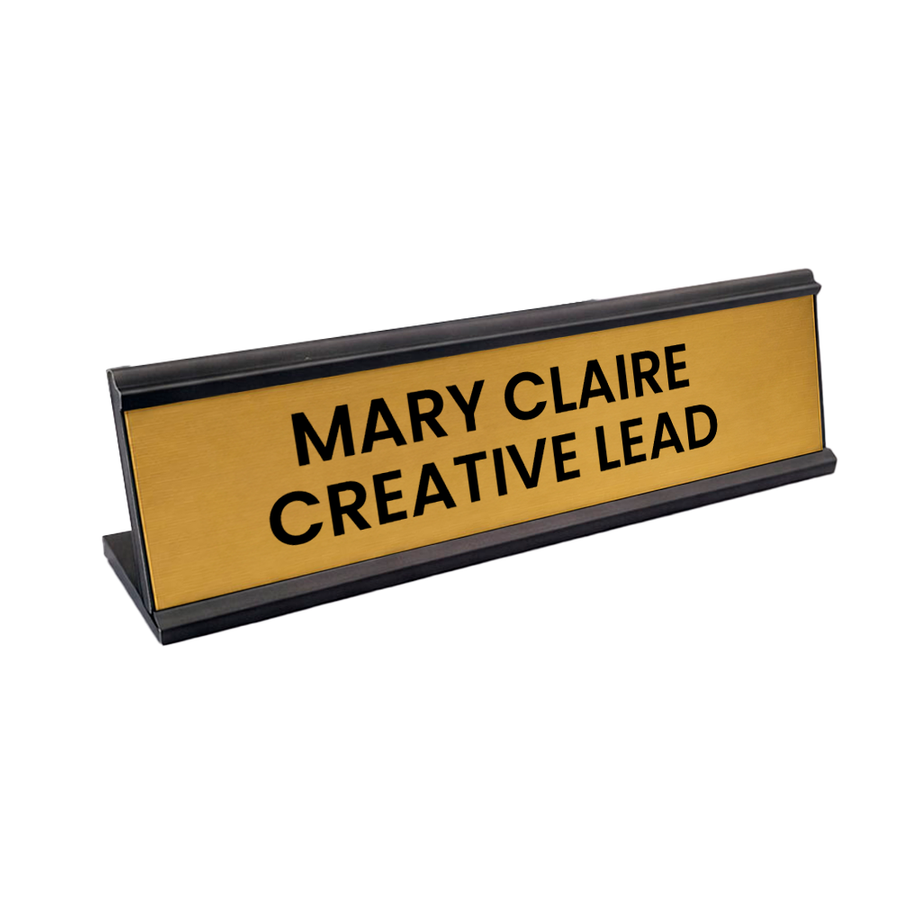 Metal Desktop Name Badge - Imprint Now - AUS