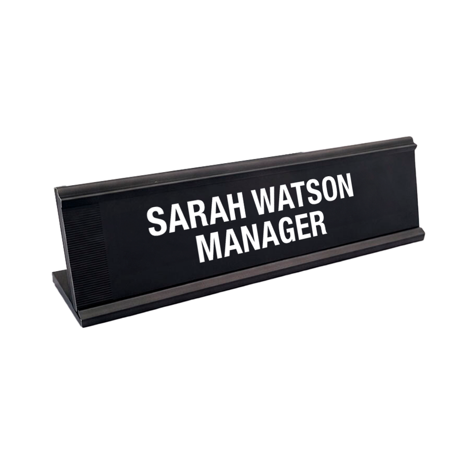 Metal Desktop Name Badge - Imprint Now - AUS