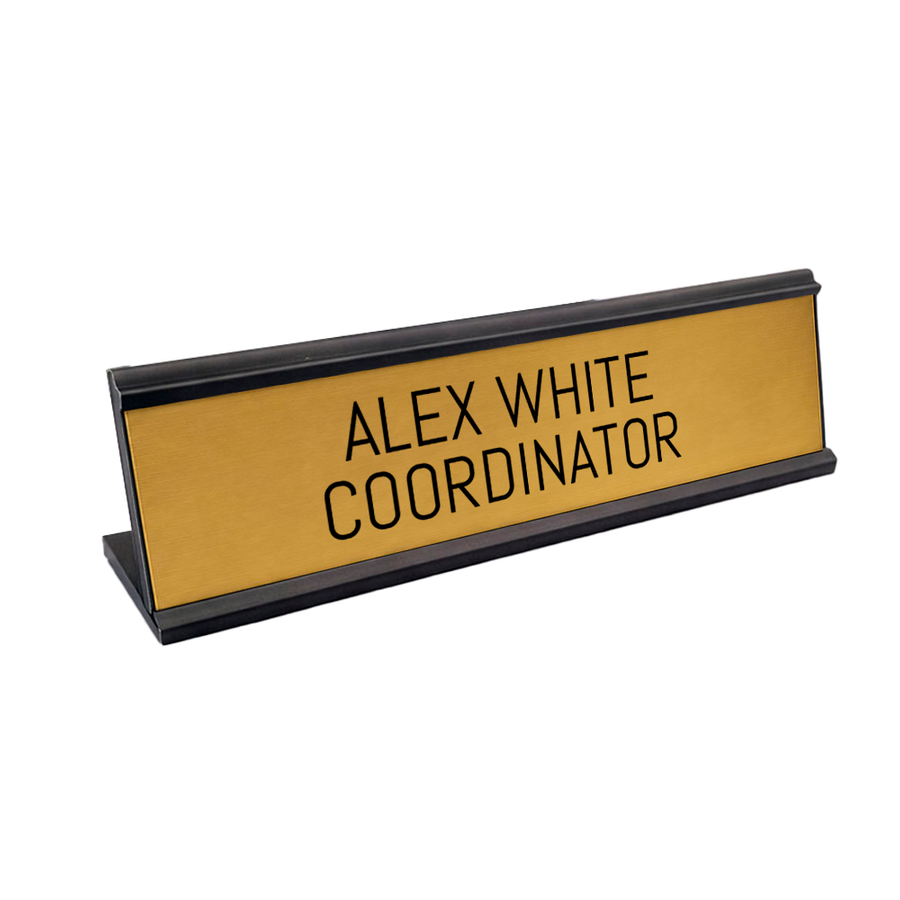 Metal Desktop Name Badge - Imprint Now - AUS