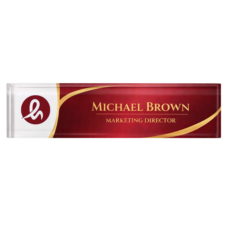 Acrylic Desktop Name Badges - Imprint Now - AUS