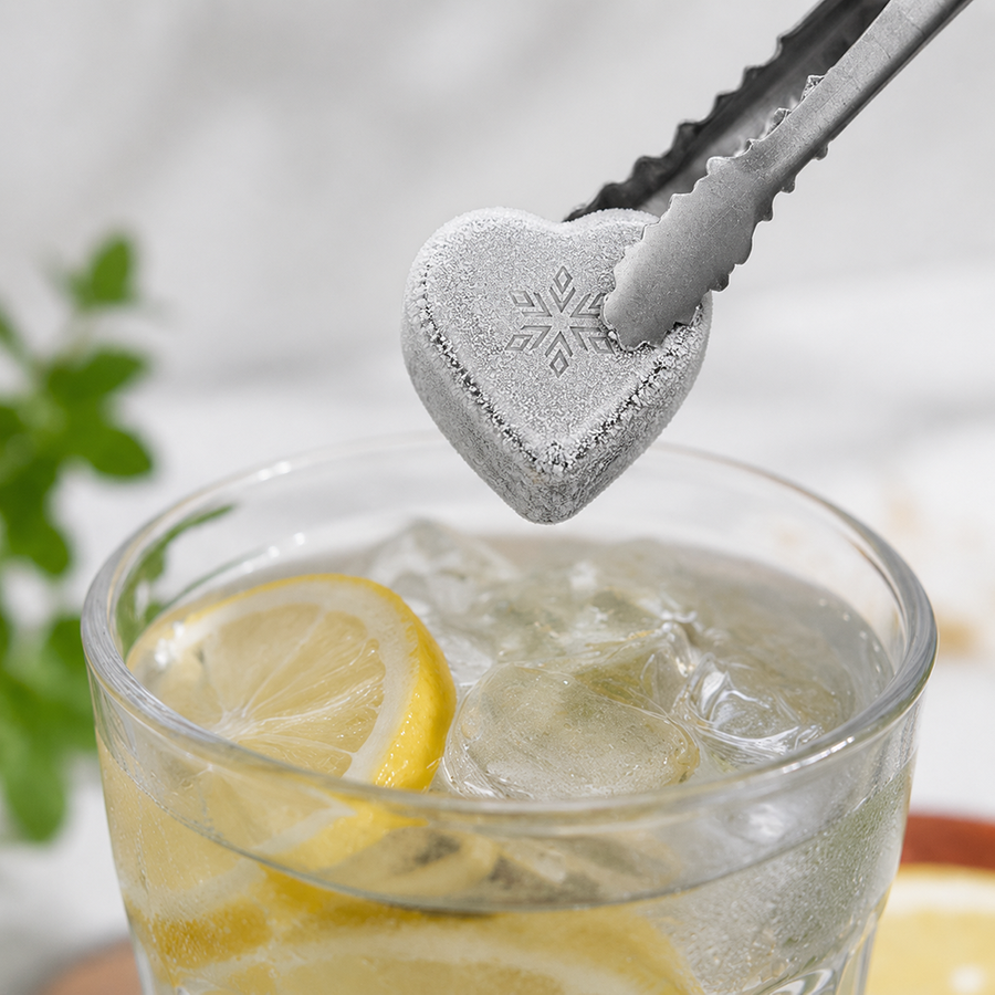 Heart-Shaped Stainless Steel Ice Cubes - Imprint Now - AUS