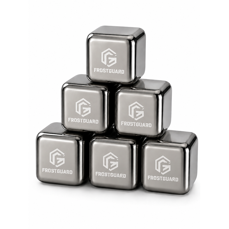 Silver Stainless Steel Ice cubes - Imprint Now - AUS