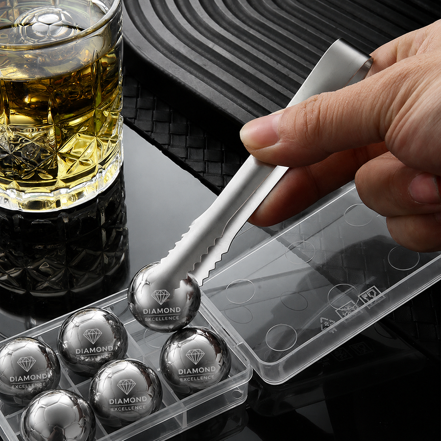 Soccer Ball Stainless Steel Ice Cubes - Imprint Now - AUS