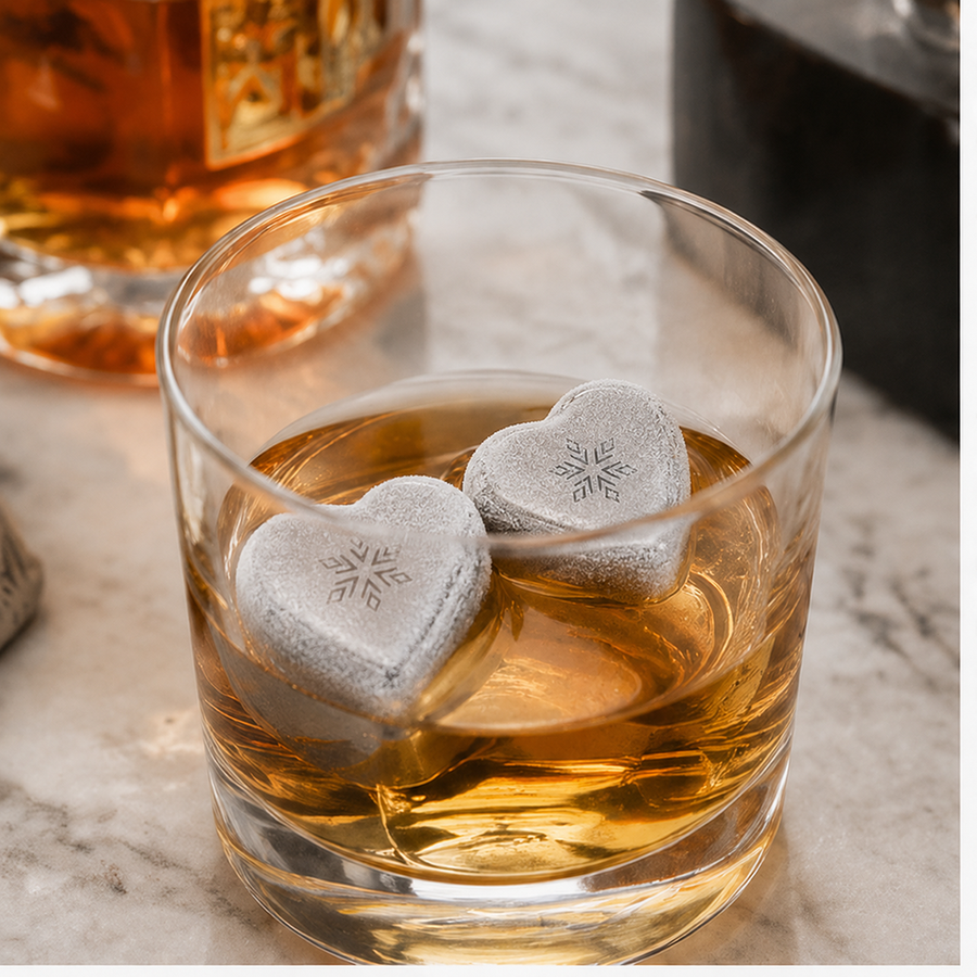 Heart-Shaped Stainless Steel Ice Cubes - Imprint Now - AUS