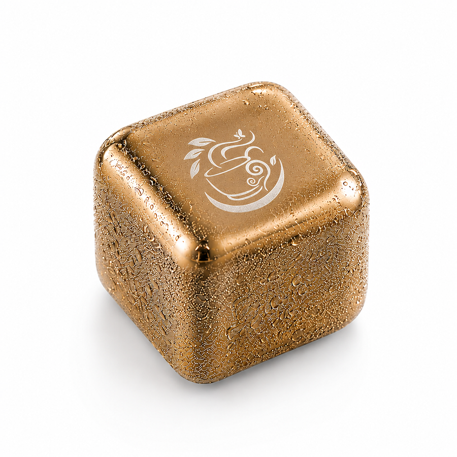Gold Stainless Steel Ice Cubes - Imprint Now - AUS