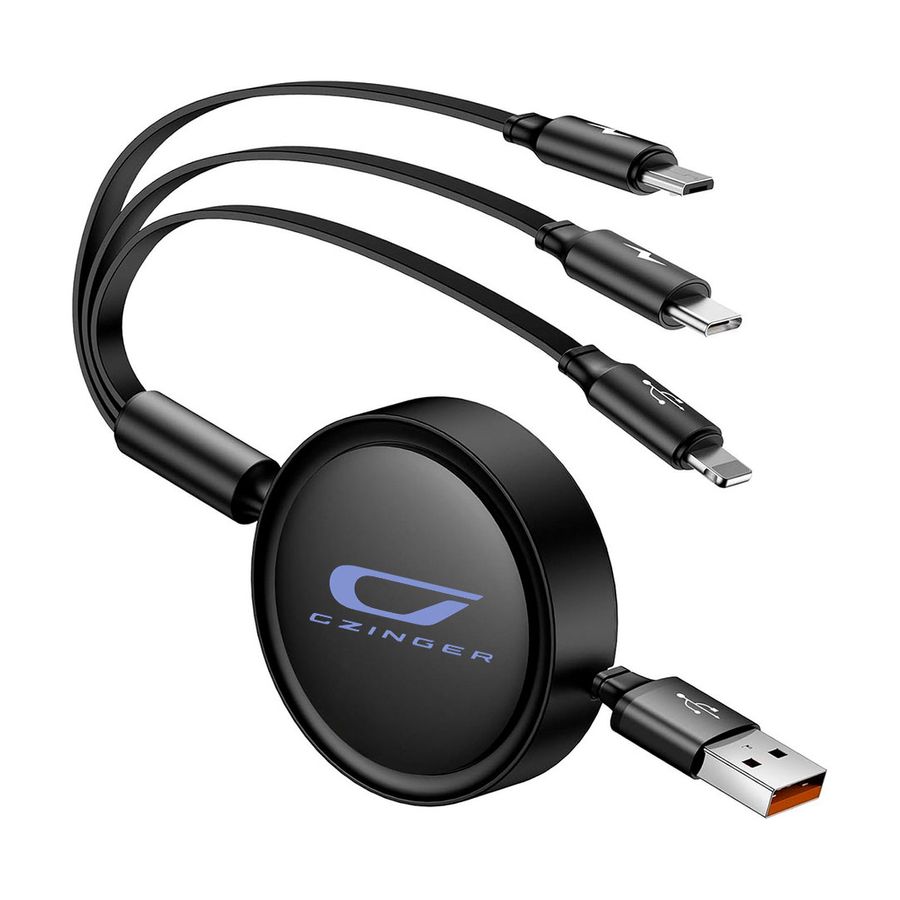 Soft Silicone 3-in-1 Charging Cables - Imprint Now - AUS