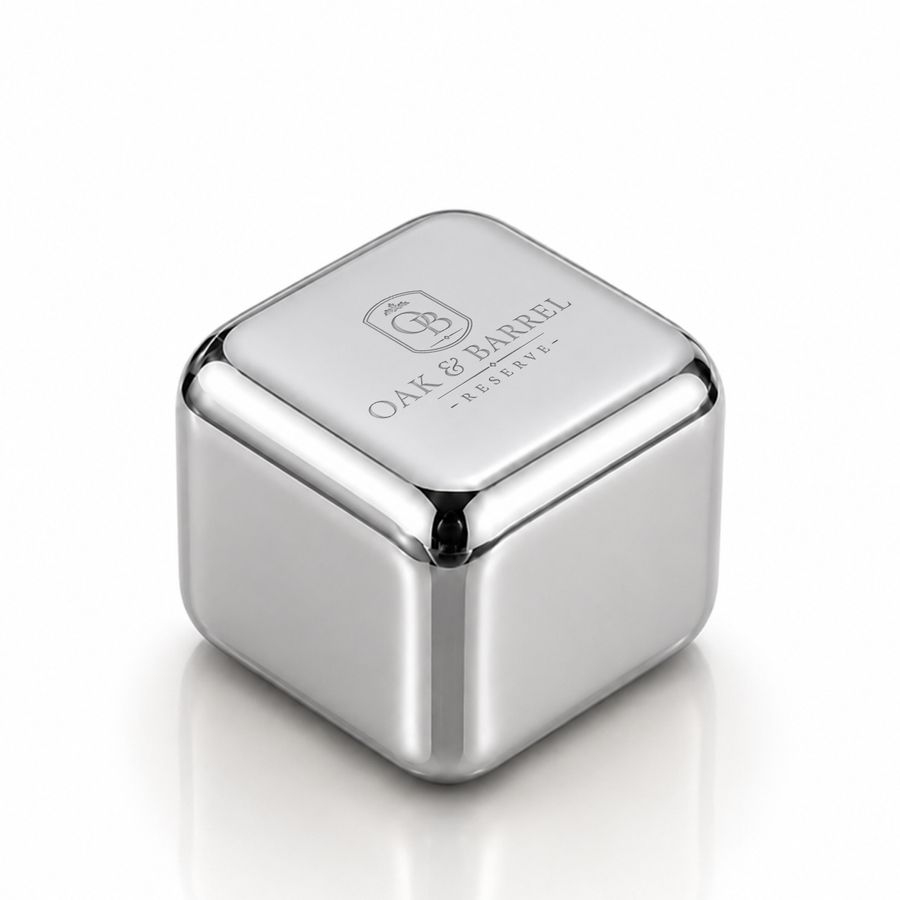 Silver Stainless Steel Ice cubes - Imprint Now - AUS