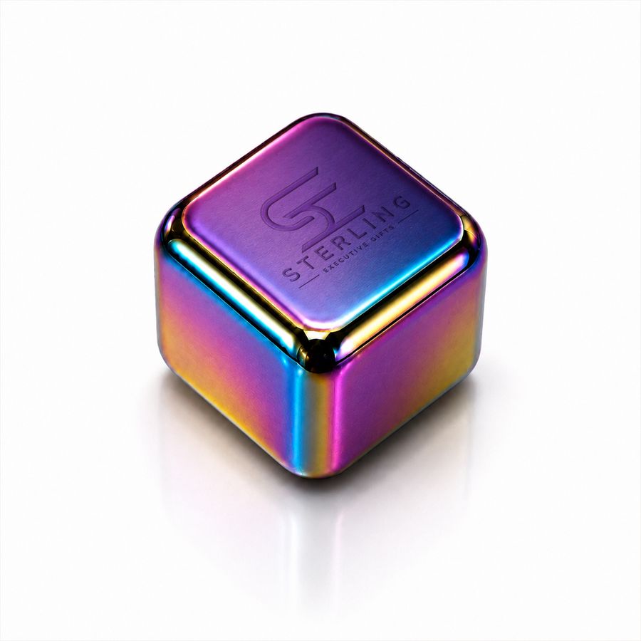 Rainbow Stainless Steel Ice Cubes - Imprint Now - AUS