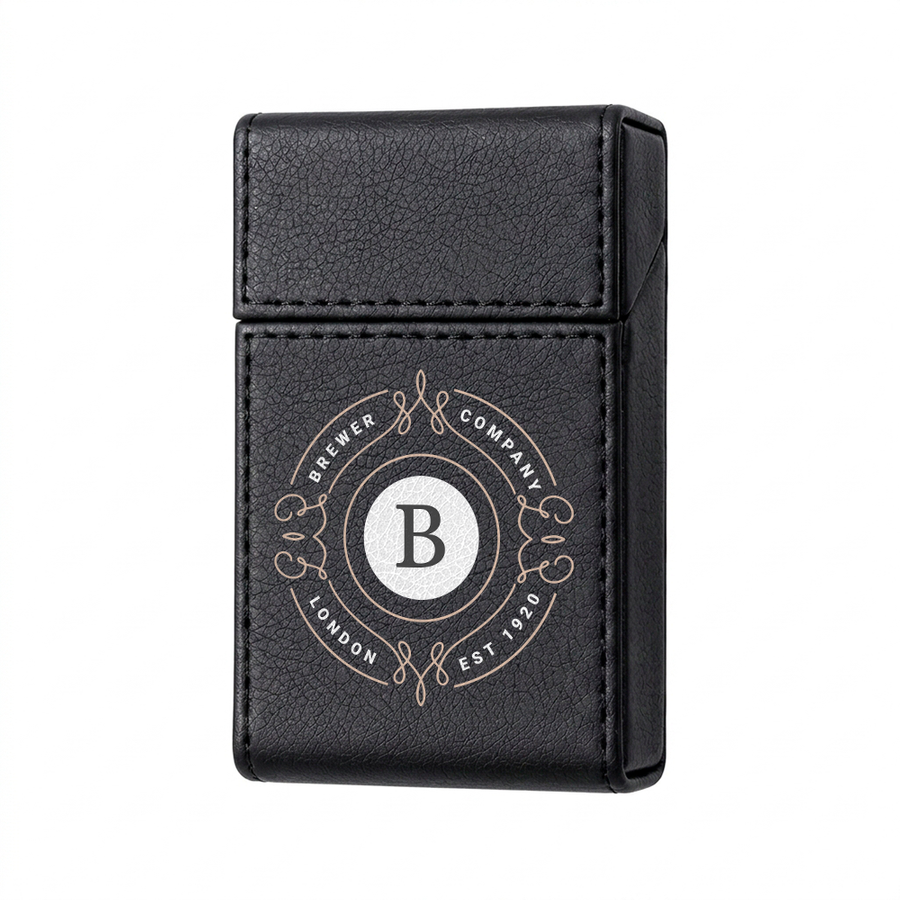 Flip Top PU Leather Full Bag Cigarette Cases - Imprint Now - AUS