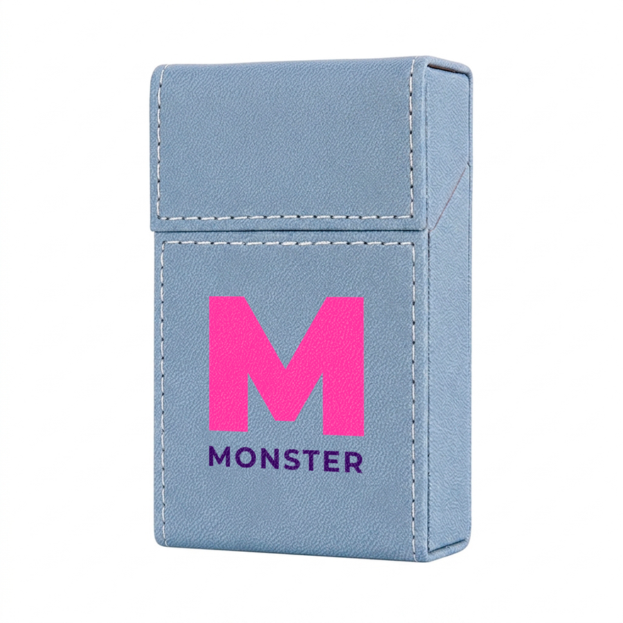 Flip Top PU Leather Full Bag Cigarette Cases - Imprint Now - AUS