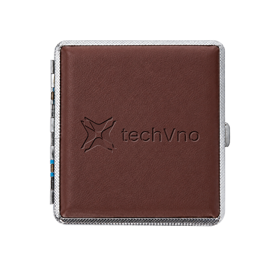 Leather Grain Metal Cigarette Cases - Imprint Now - AUS