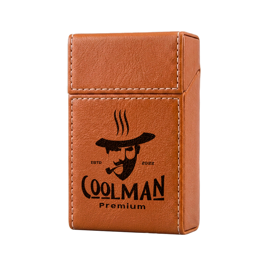 Flip Top PU Leather Full Bag Cigarette Cases - Imprint Now - AUS
