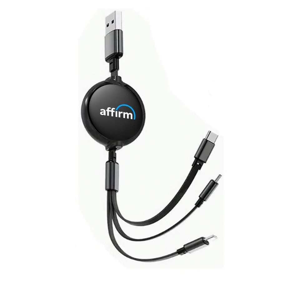 Soft Silicone 3-in-1 Charging Cables - Imprint Now - AUS