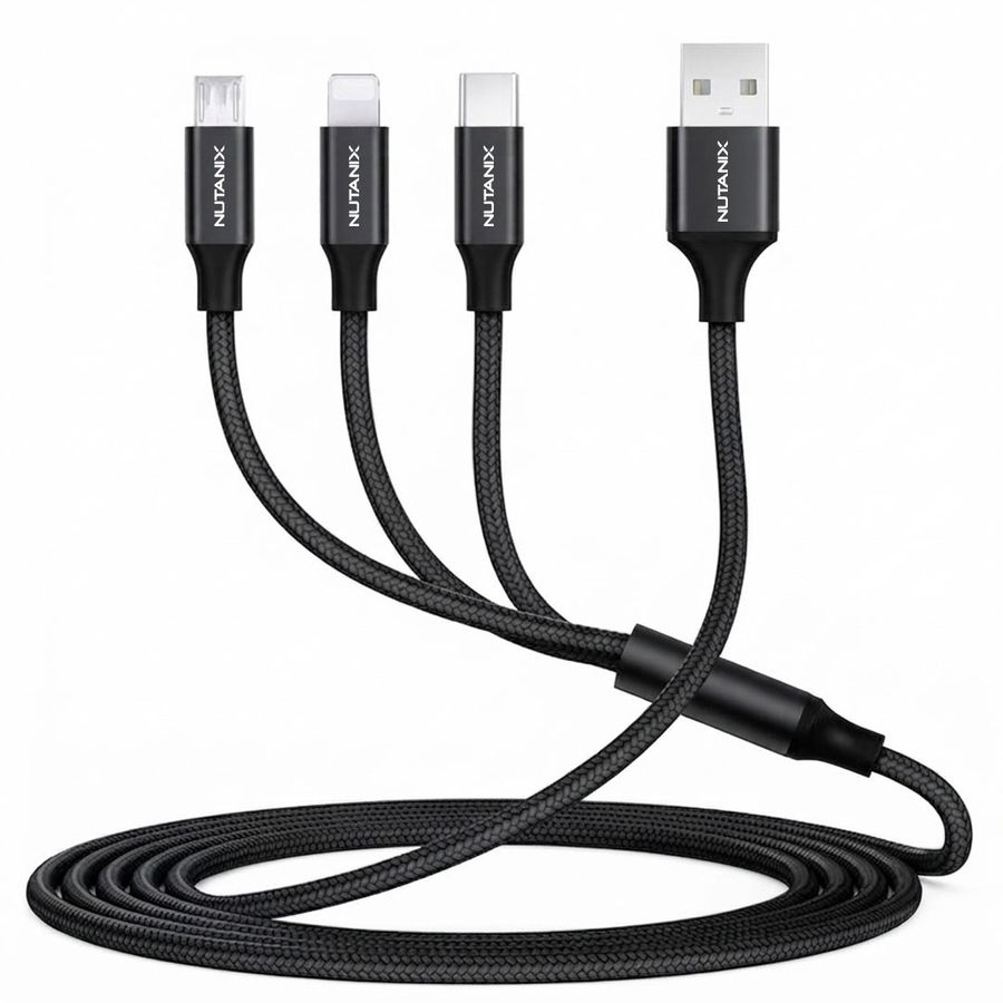 Nylon Braided 3-in-1 Charging Cables - Imprint Now - AUS