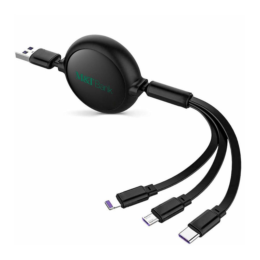 Soft Silicone 3-in-1 Charging Cables - Imprint Now - AUS