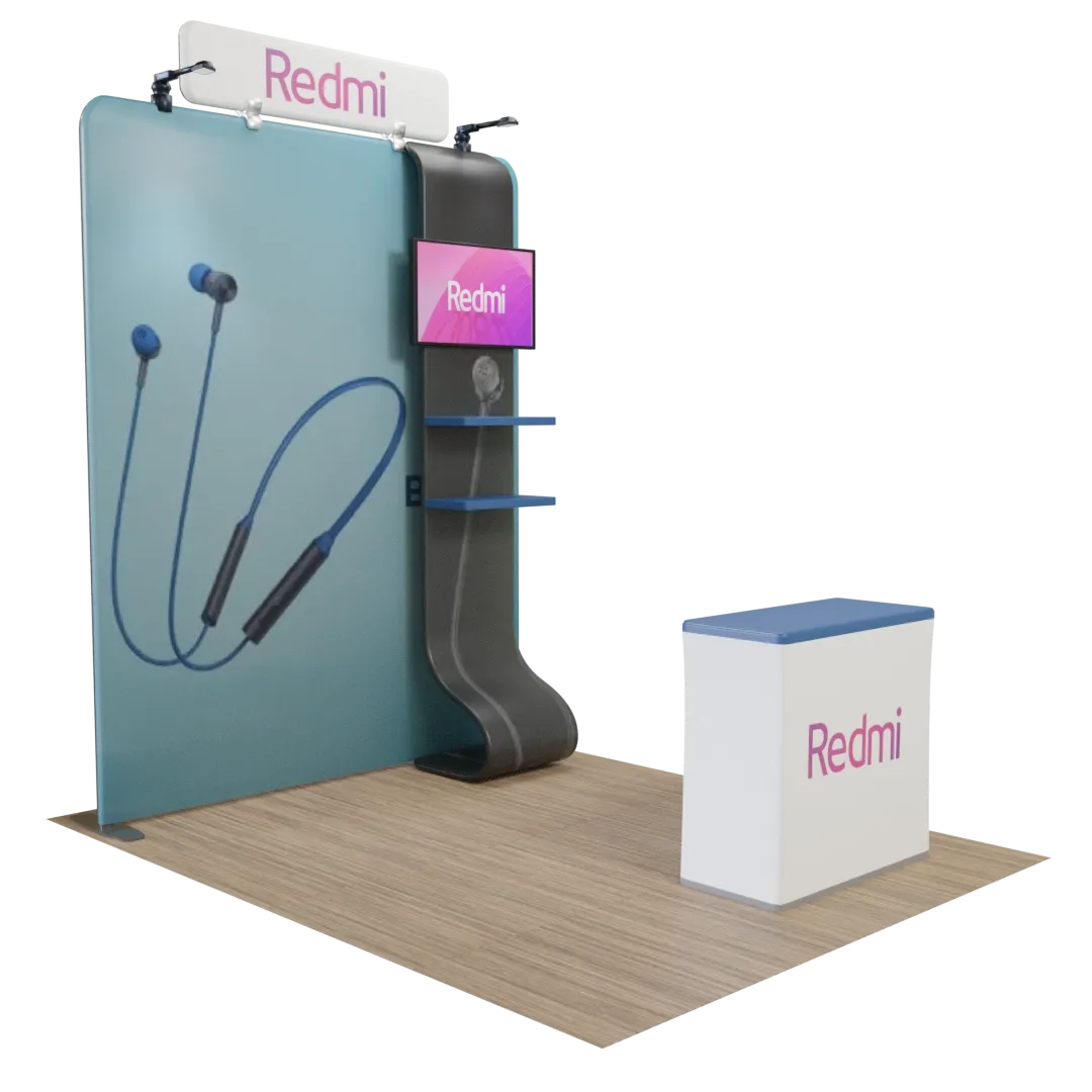 2.4 m x 2.4 m Straight Media Display - Imprint Now - AUS