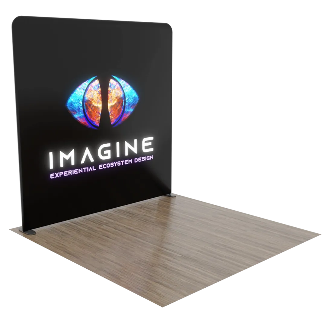 Custom Backlit Trade Show Display with Light Box Frame 3 m x 3 m - Imprint Now - AUS
